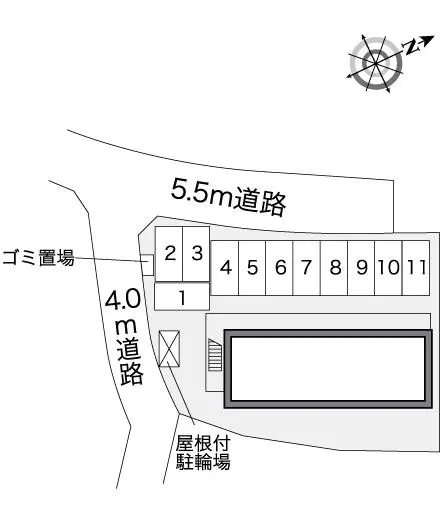 ★手数料０円★広島市佐伯区五日市町上河内　月極駐車場（LP）